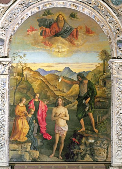 Baptism of Christ, St. John Altarpiece by Giovanni Bellini